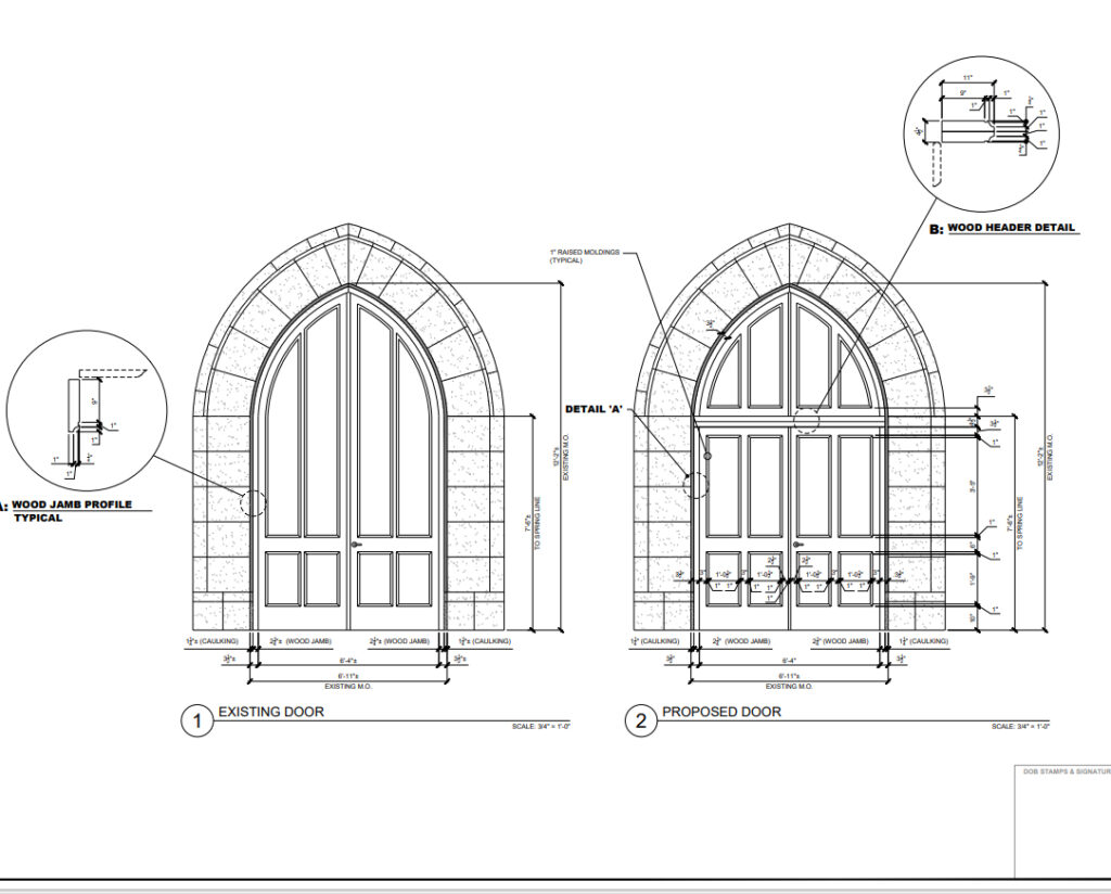 Custom Wooden Door Installation